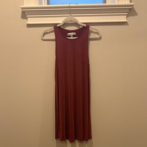 Abercrombie & Fitch Sleeveless Red Midi Dress